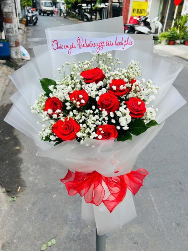 bó hoa chúc mừng
