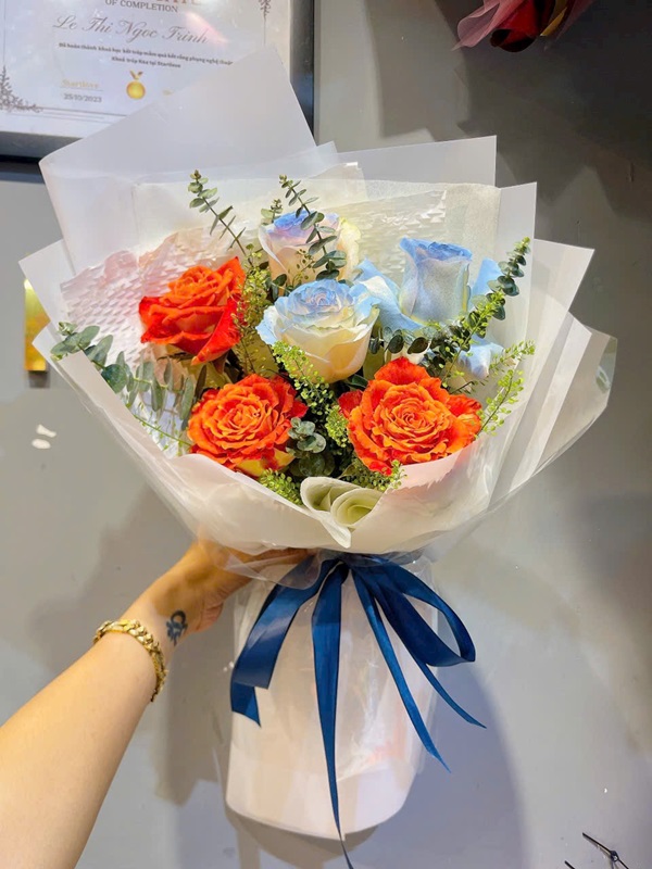 bó hoa chúc mừng