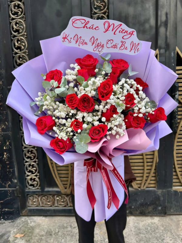 bó hoa chúc mừng