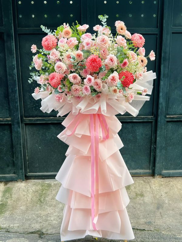 lẵng hoa chúc mừng