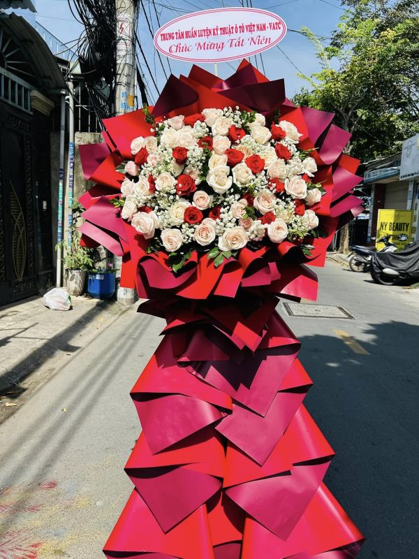 lẵng hoa chúc mừng