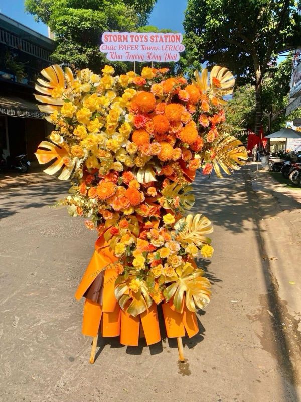 lẵng hoa khai trương