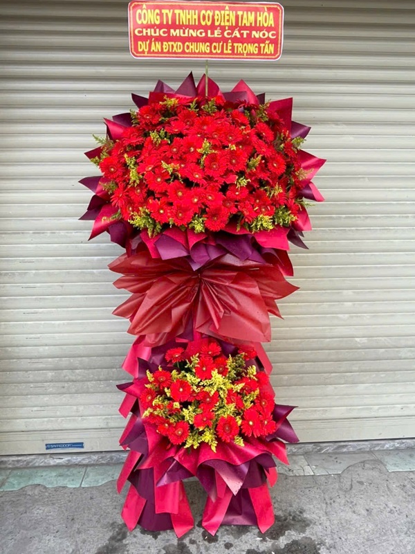 lẵng hoa khai trương