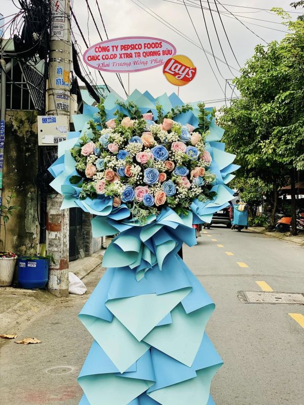 lẵng hoa khai trương