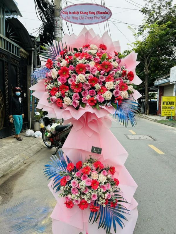 lẵng hoa khai trương