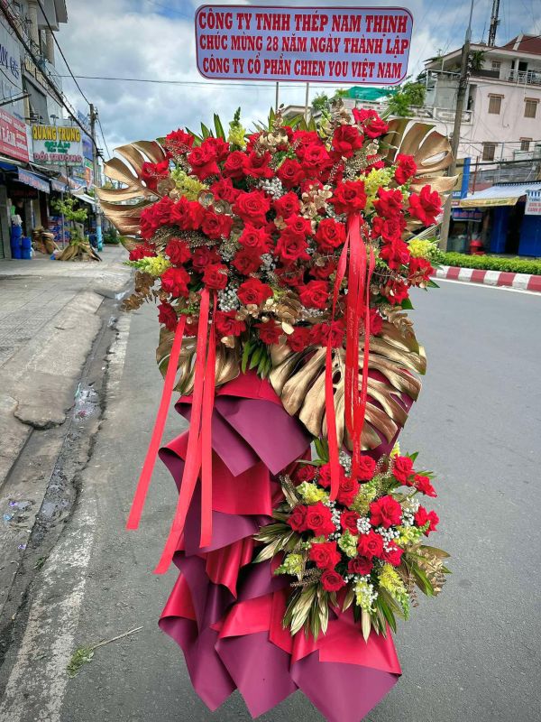 lẵng hoa khai trương