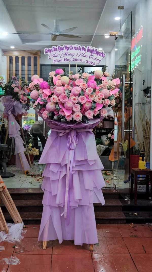lẵng hoa khai trương 