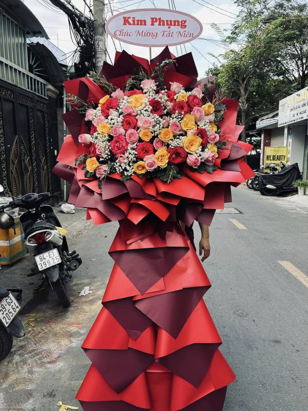 lẵng hoa khai trương