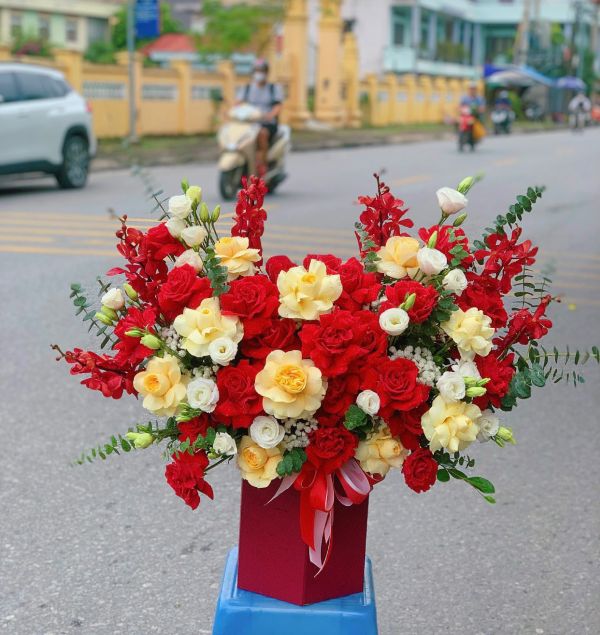 giỏ hoa khai trương