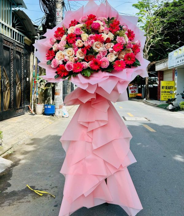 lẵng hoa khai trương