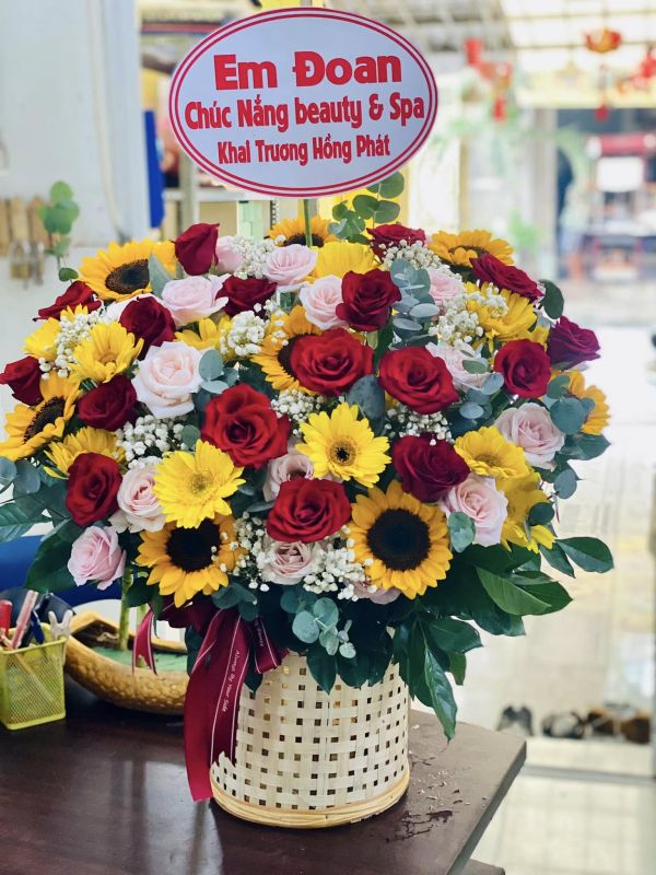 đặt hoa khai trương quận 2