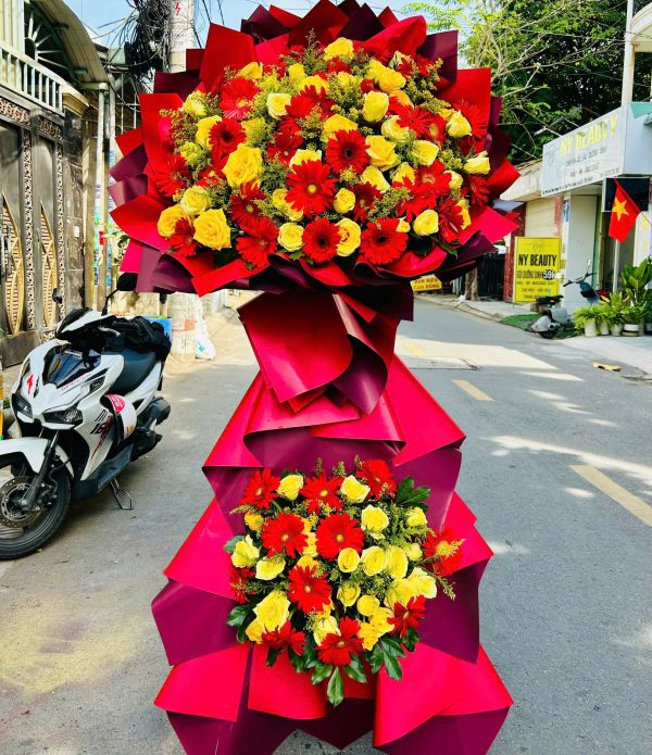 hoa khai trương