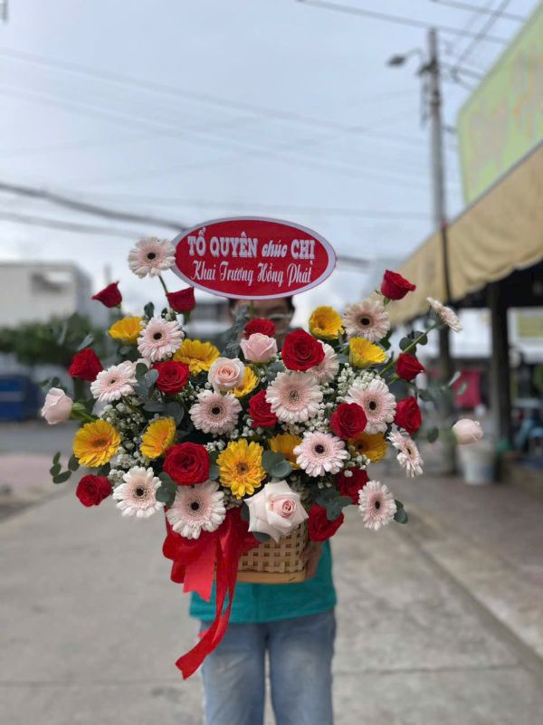 hoa khai trương