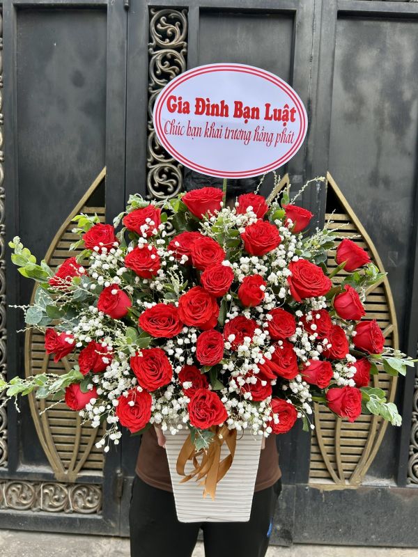 giỏ hoa khai trương
