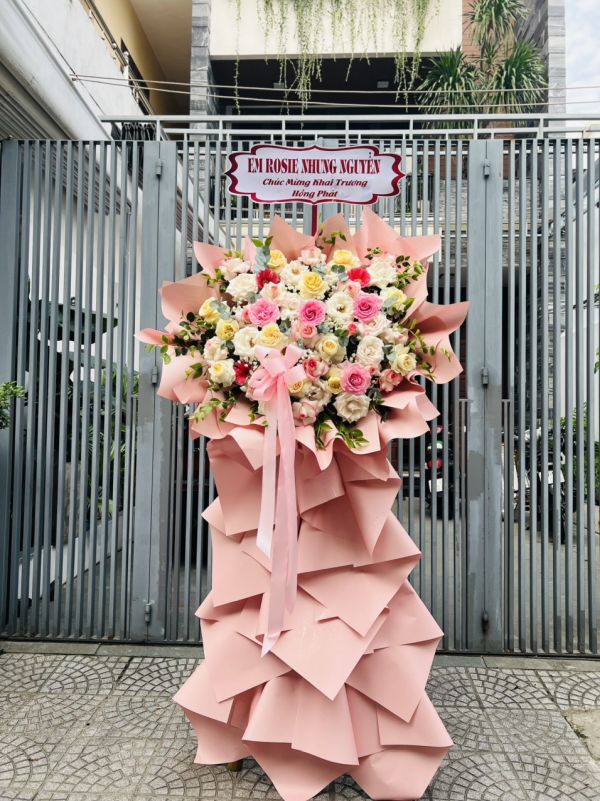 lẵng hoa khai trương