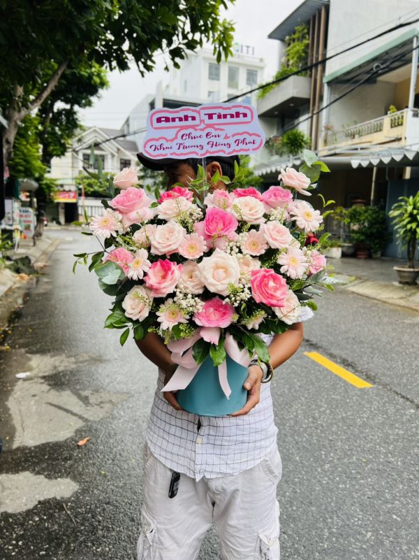 giỏ hoa khai trương
