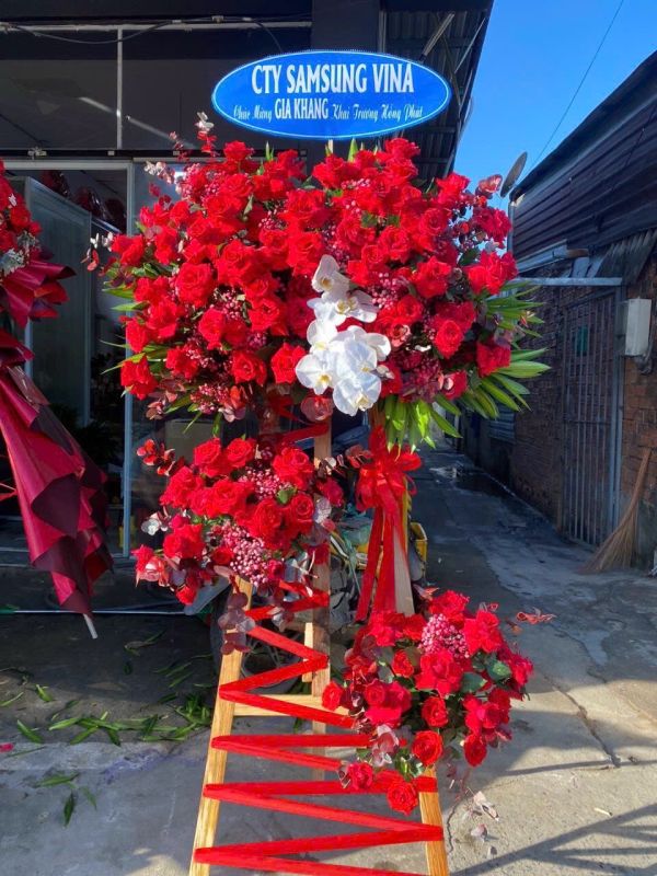 hoa khai trương
