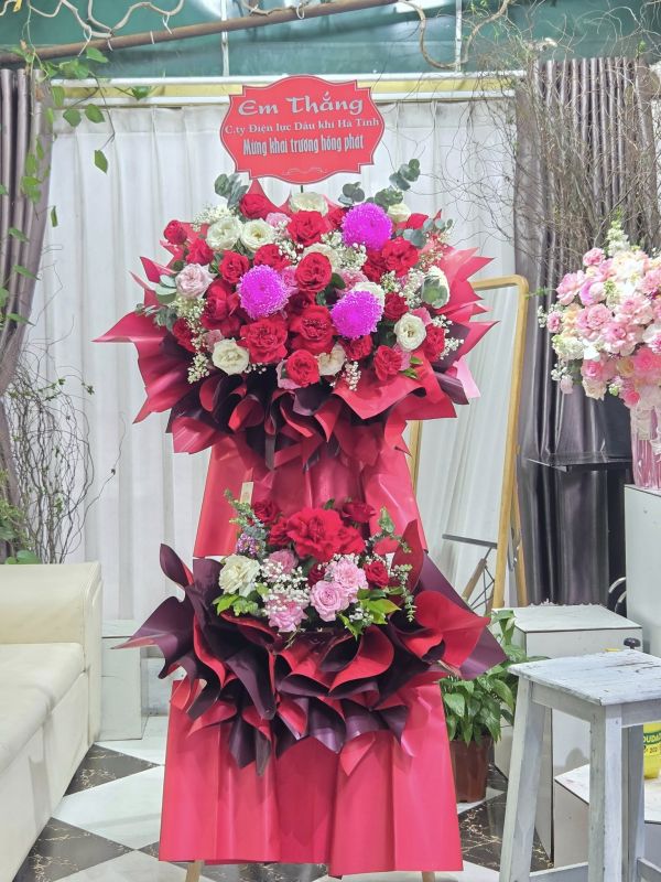 lẵng hoa khai trương