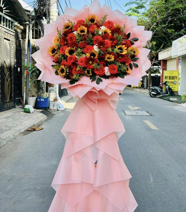 lẵng hoa khai trương
