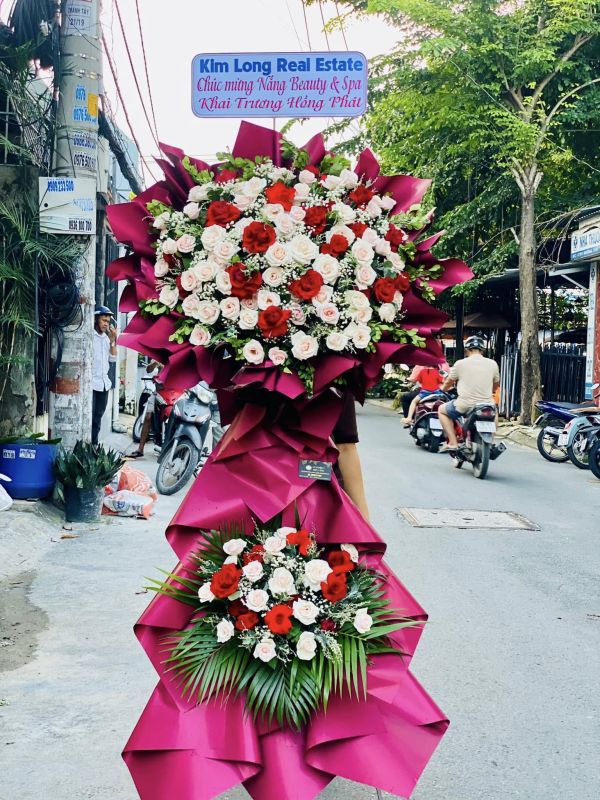 lẵng hoa khai trương