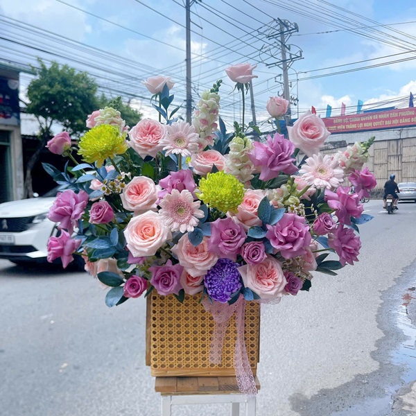 giỏ hoa sinh nhật 