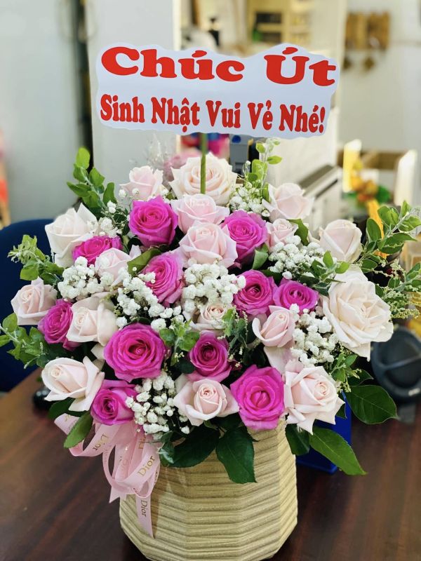 giỏ hoa sinh nhật 