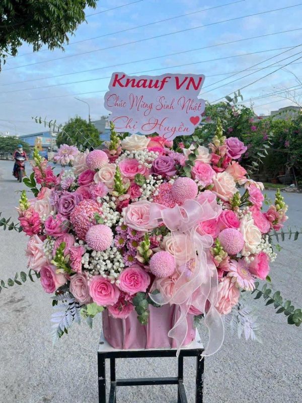 giỏ hoa sinh nhật