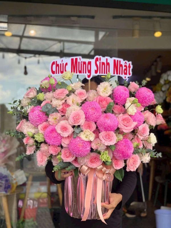 giỏ hoa sinh nhật