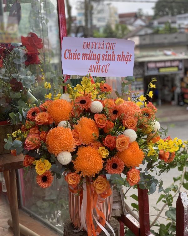 giỏ hoa sinh nhật