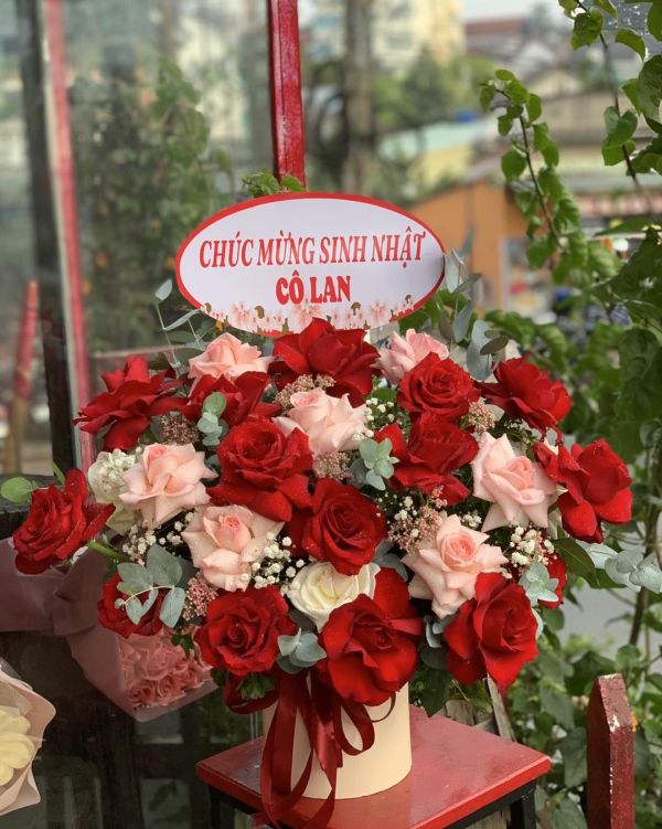 giỏ hoa sinh nhật