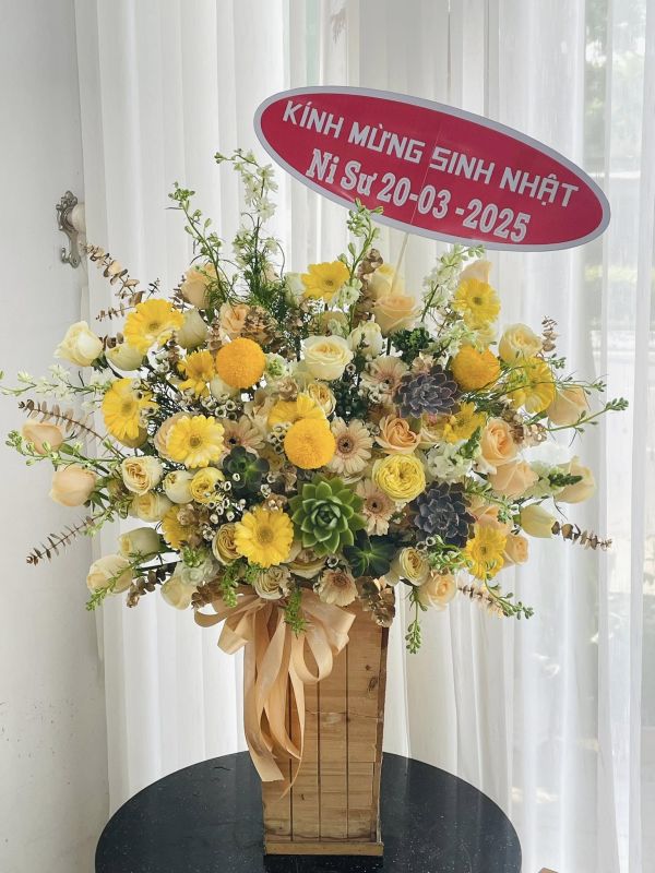 giỏ hoa sinh nhật