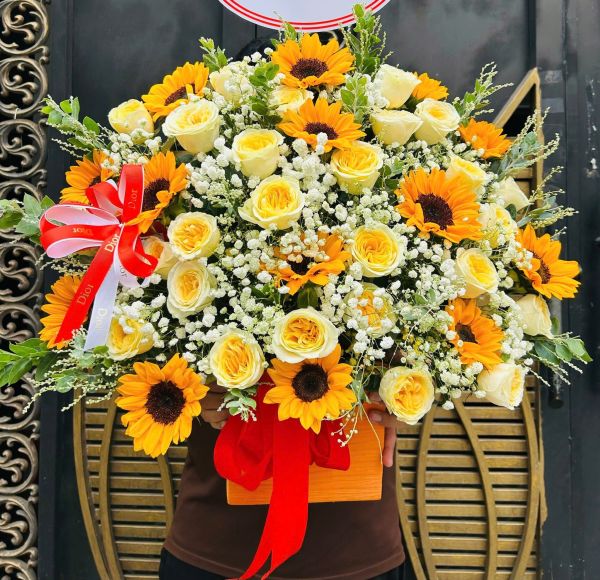 giỏ hoa sinh nhật