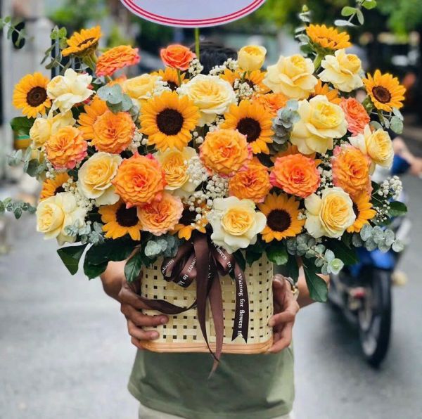 giỏ hoa sinh nhật