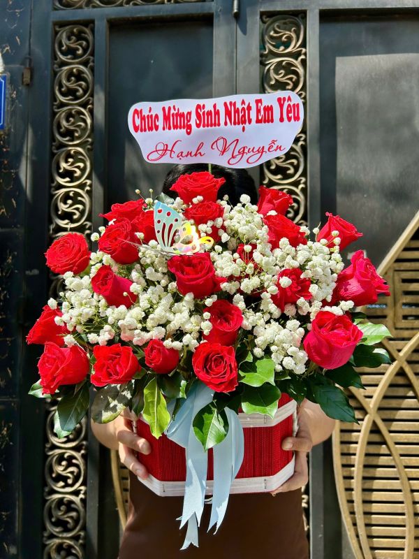 giỏ hoa sinh nhật 