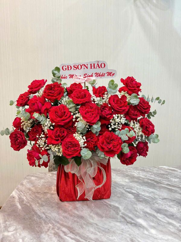 giỏ hoa sinh nhật