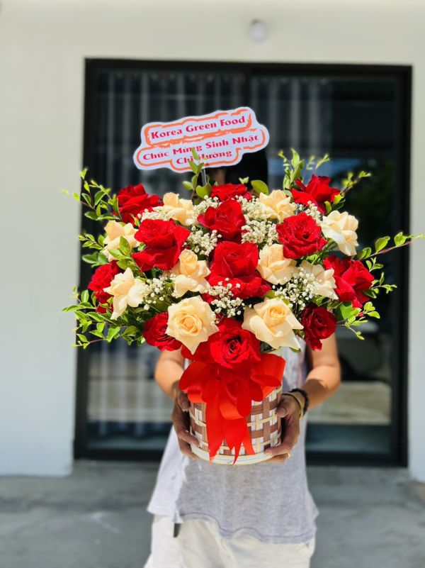 giỏ hoa sinh nhật