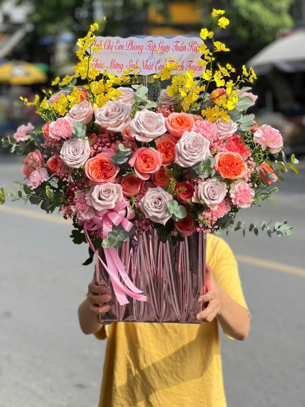 giỏ hoa sinh nhật
