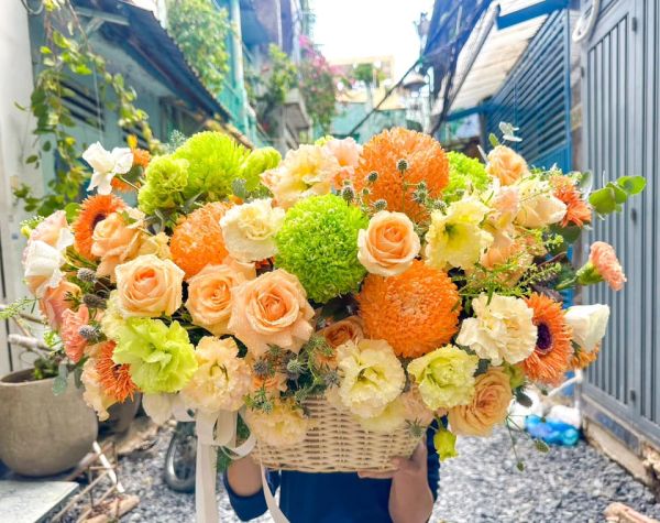giỏ hoa sinh nhật