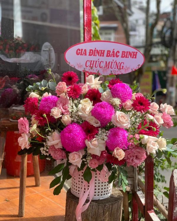 giỏ hoa sinh nhật