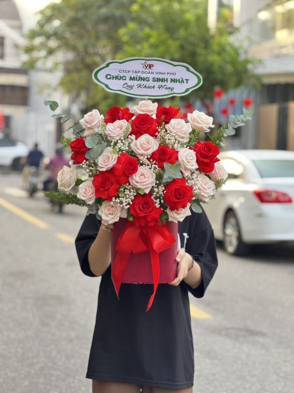 giỏ hoa sinh nhật
