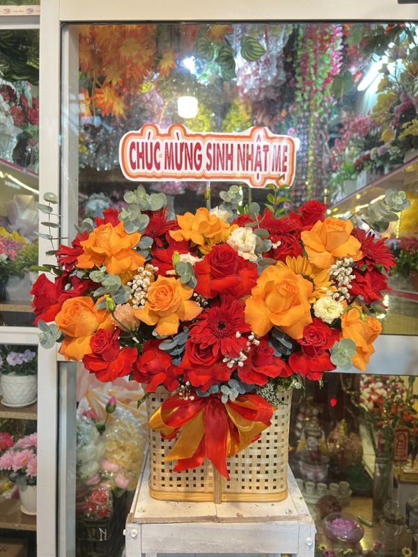 giỏ hoa sinh nhật