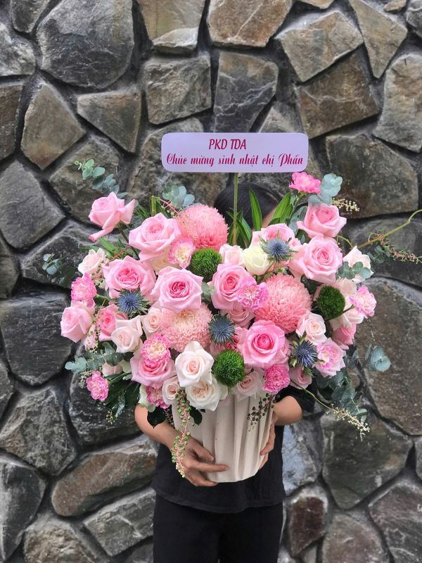 giỏ hoa sinh nhật
