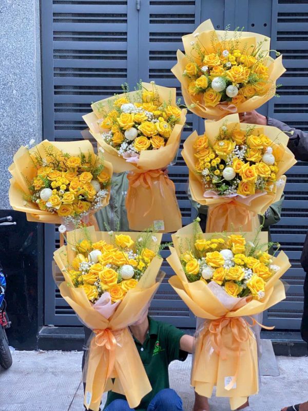 bó hoa tươi đẹp
