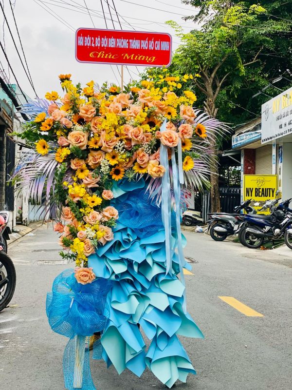 lẵng hoa khai trương