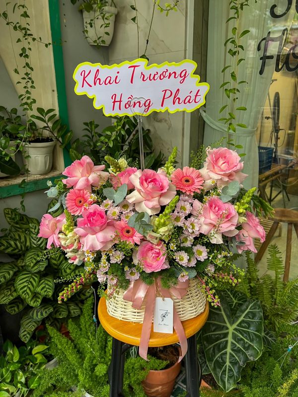 hoa khai trương