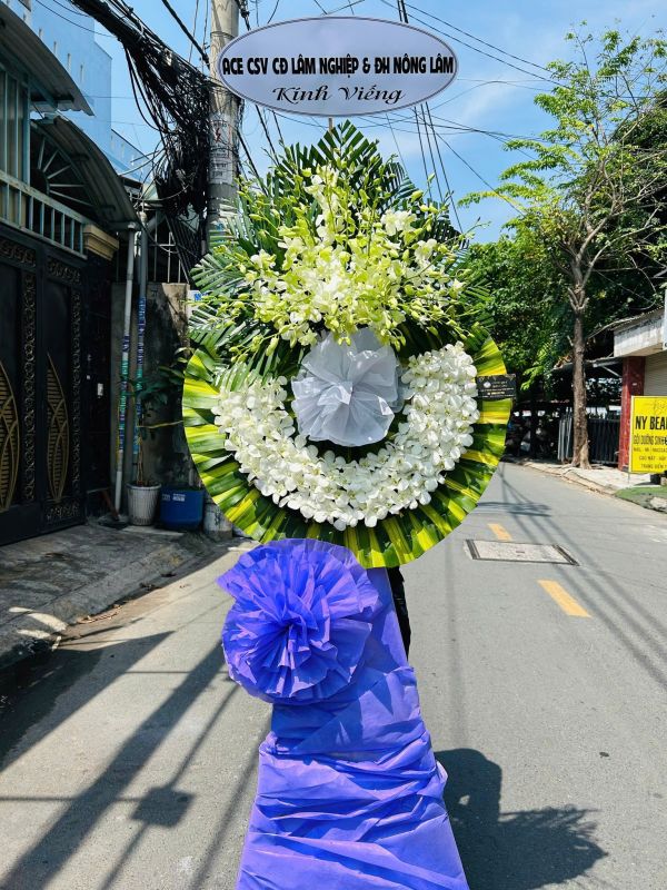 vòng hoa chia buồn