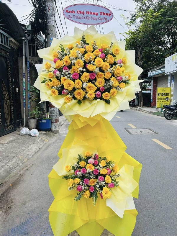hoa khai trương