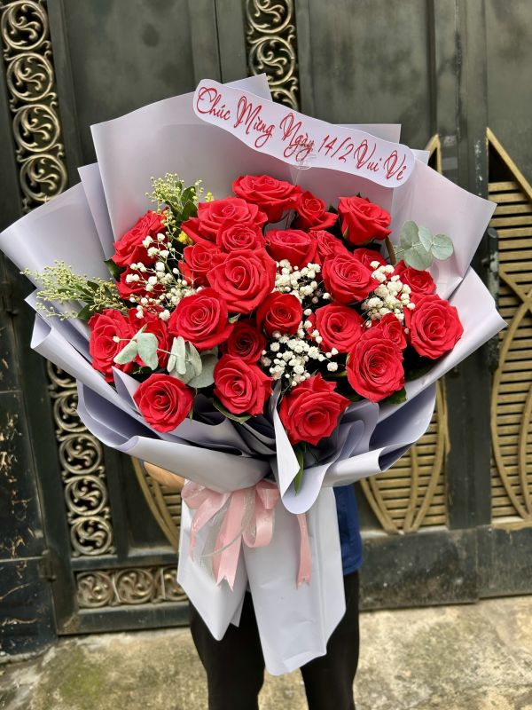 bó hoa chúc mừng