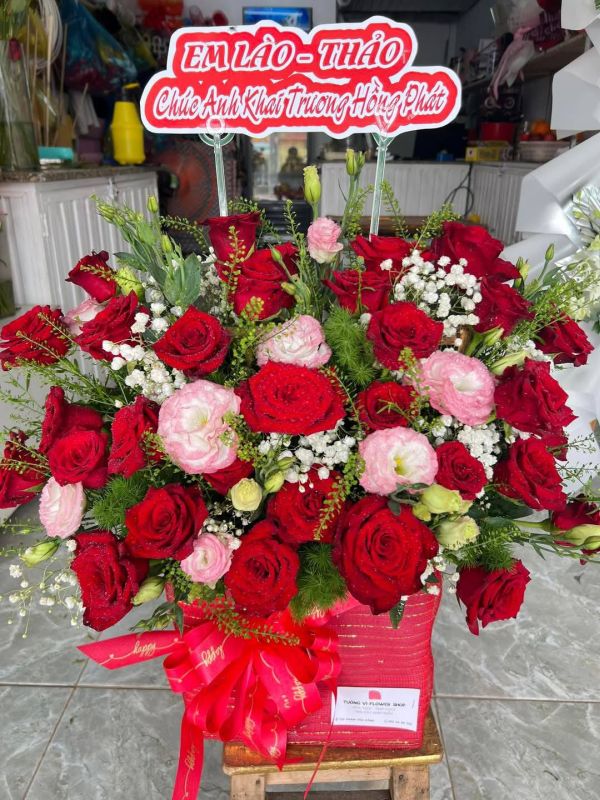 giỏ hoa khai trương