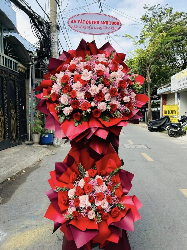 lẵng hoa khai trương